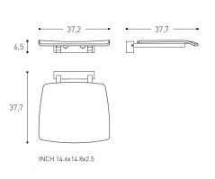 ASIENTO DUCHA ARCHITECT COSMIC